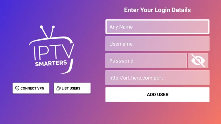 IPTV SMARTERS Login
