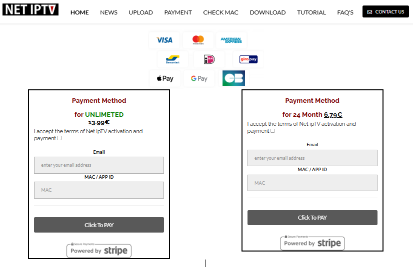 Payment Net IPTV